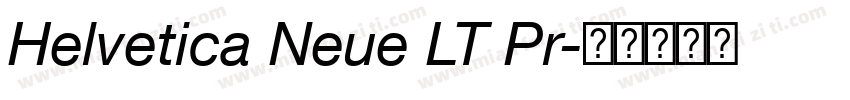 Helvetica Neue LT Pr字体转换